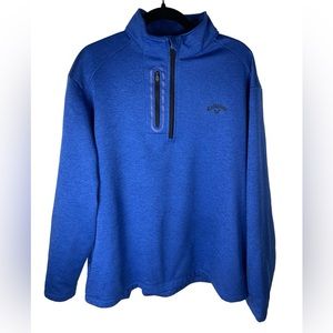 Callaway Men's Quarter Zip Fleece Pullover XL. BoxAZ
